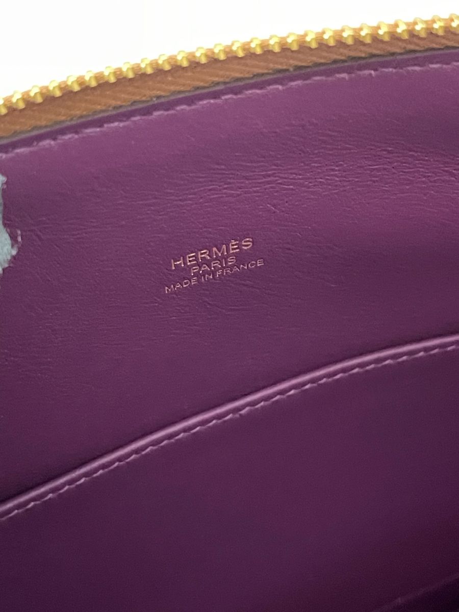 Hermes Bolide 25 Gold & Anemone Evercolor - Image 14