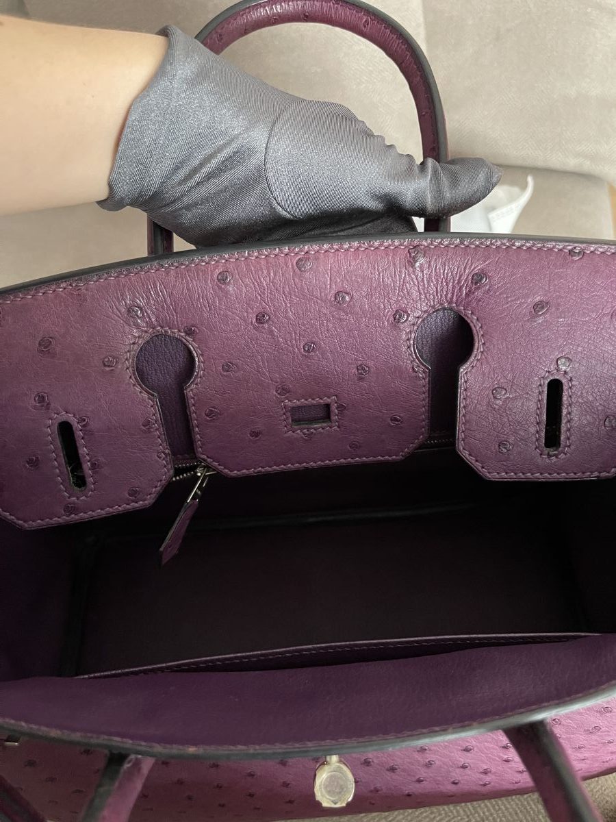 Hermes Birkin 30 Violine Ostrich - Image 12