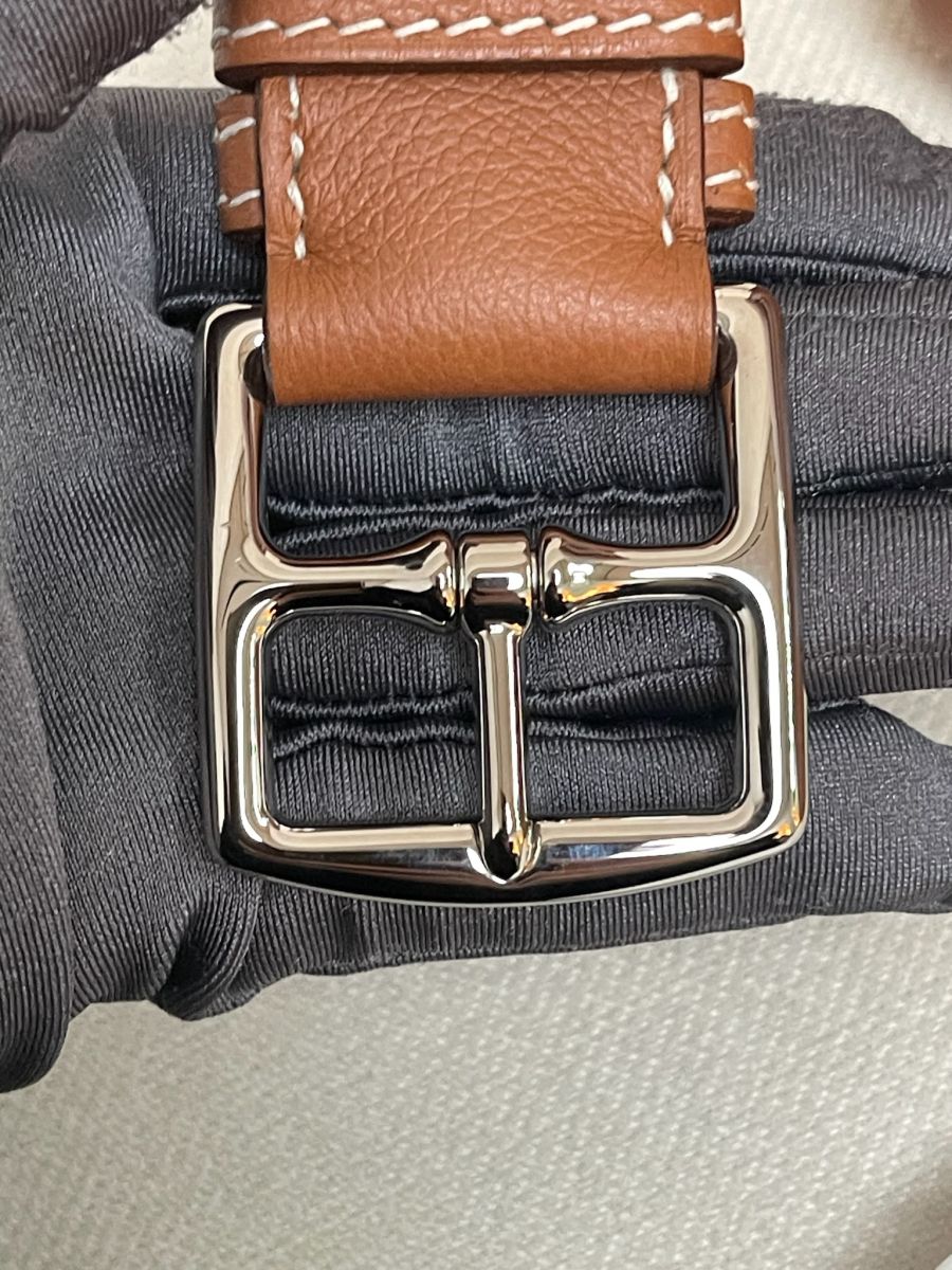 Hermes Kelly Messenger Gold Evercolor - Image 15