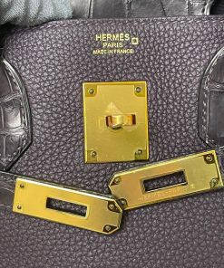 Alternative view of Hermes Birkin 30 Touch Raisin Alligator & Togo