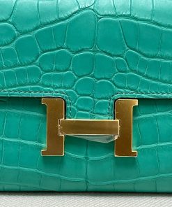 Alternative view of Hermes Constance To Go Vert Jade Alligator