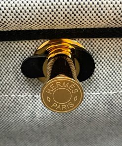 Alternative view of Hermes Mini Herbag Black Toile H  / Vacher Hunter