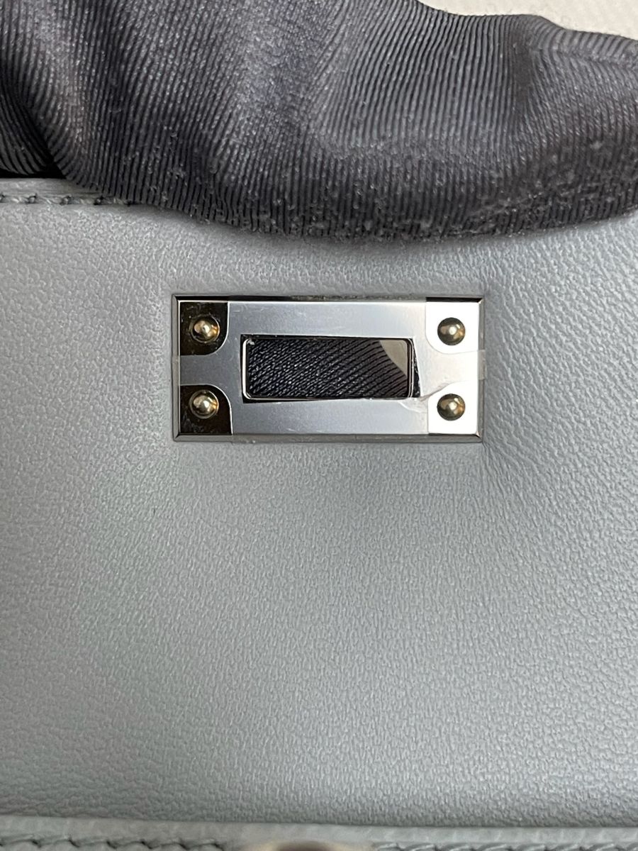 Hermes Kelly 20 Blue Glacier Epsom - Image 4