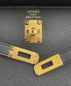 Alternative view of Hermes Kelly 25 Black Epsom Sellier