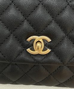 Alternative view of Chanel Coco Top Handle Black Caviar Small