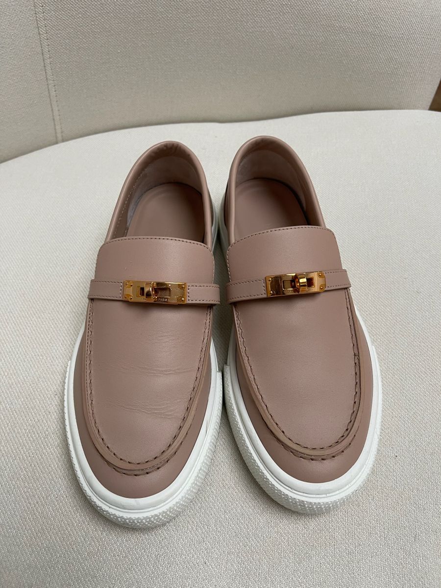 Hermes Sneaker Femme Game Beige Nude - Image 5