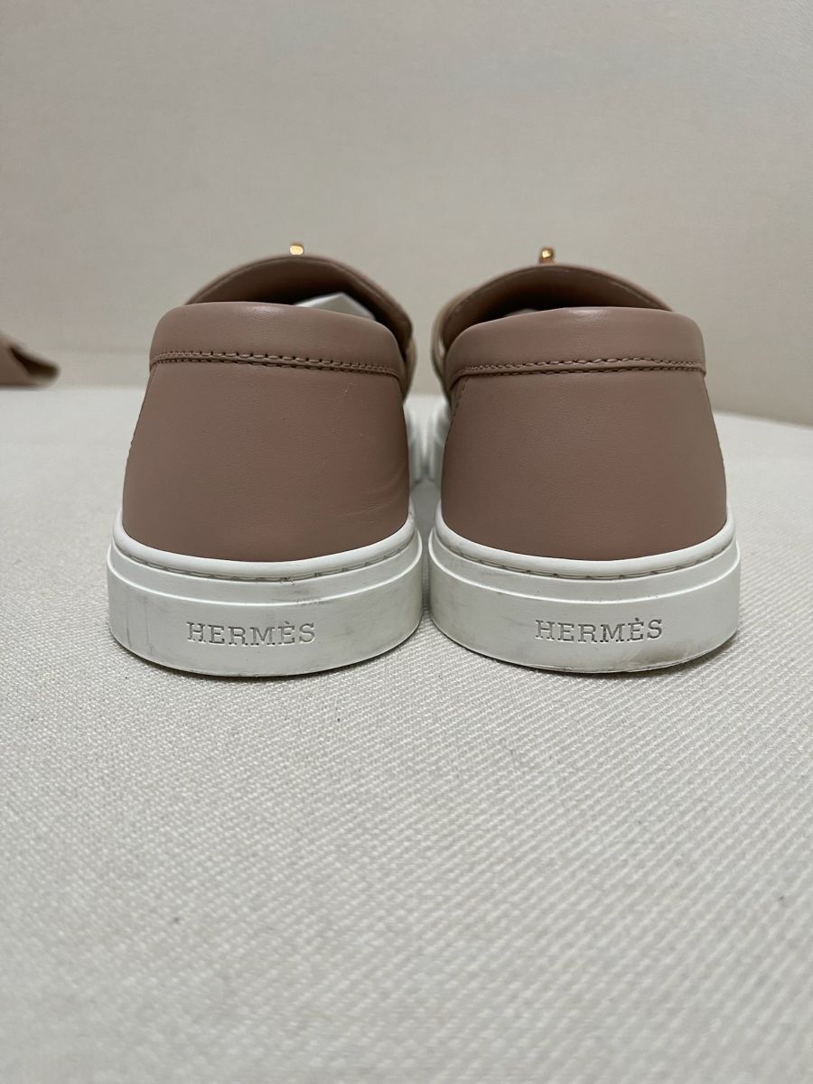 Hermes Sneaker Femme Game Beige Nude - Image 4