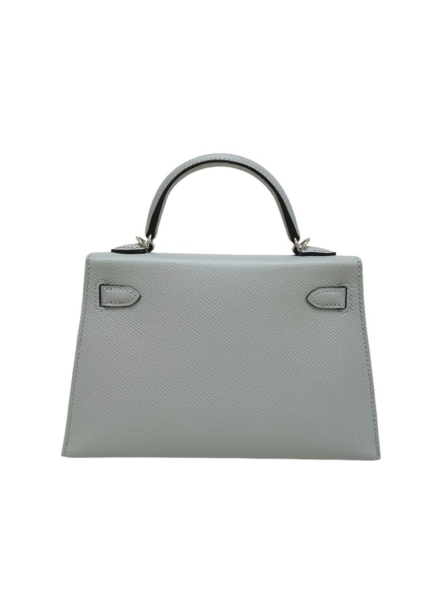Hermes Kelly 20 Blue Glacier Epsom - Image 5