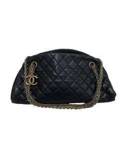 Chanel Mademoiselle Bowler Black Lambskin