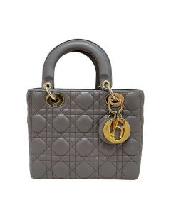 Dior Lady Dior Grey Lambskin Small