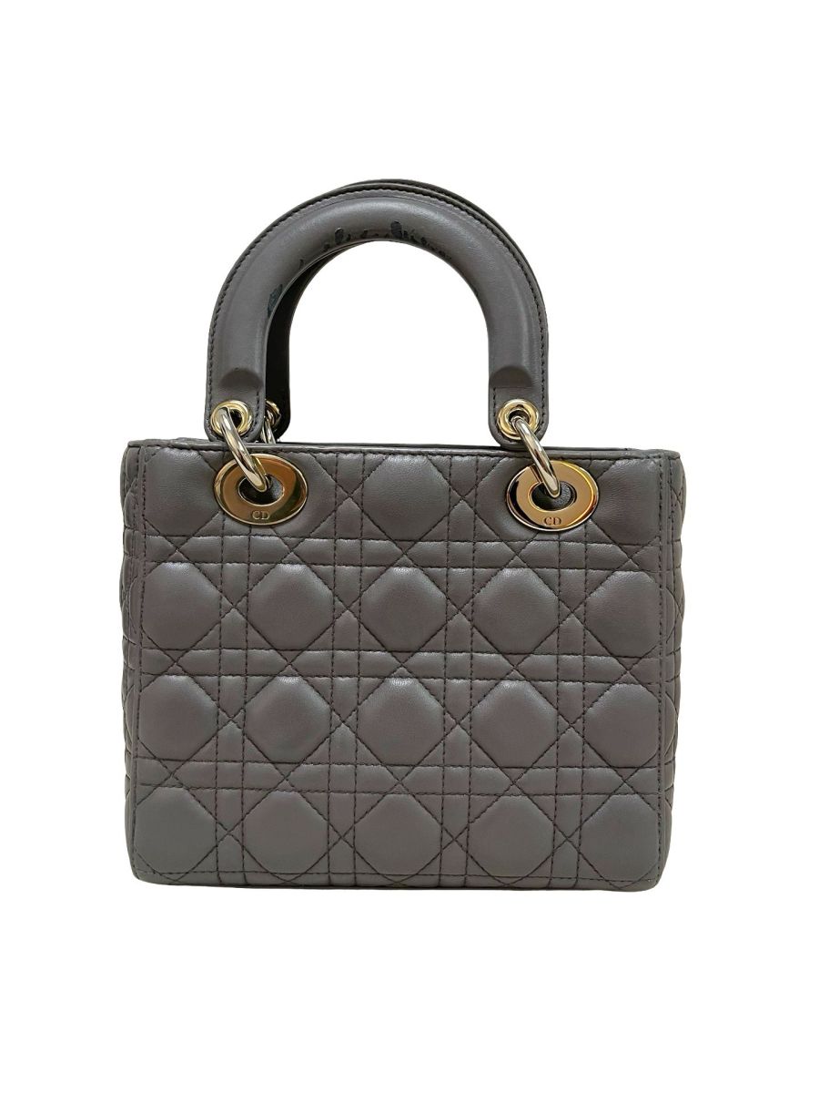 Dior Lady Dior Grey Lambskin Small - Image 3