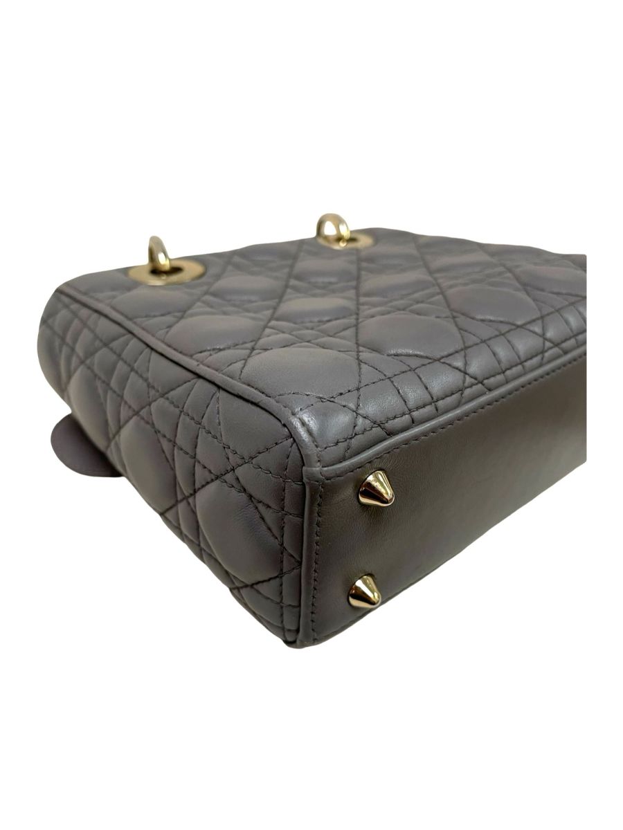 Dior Lady Dior Grey Lambskin Small - Image 12