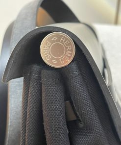 Alternative view of Hermes Herbag Zip Cabine Bag Black Toile