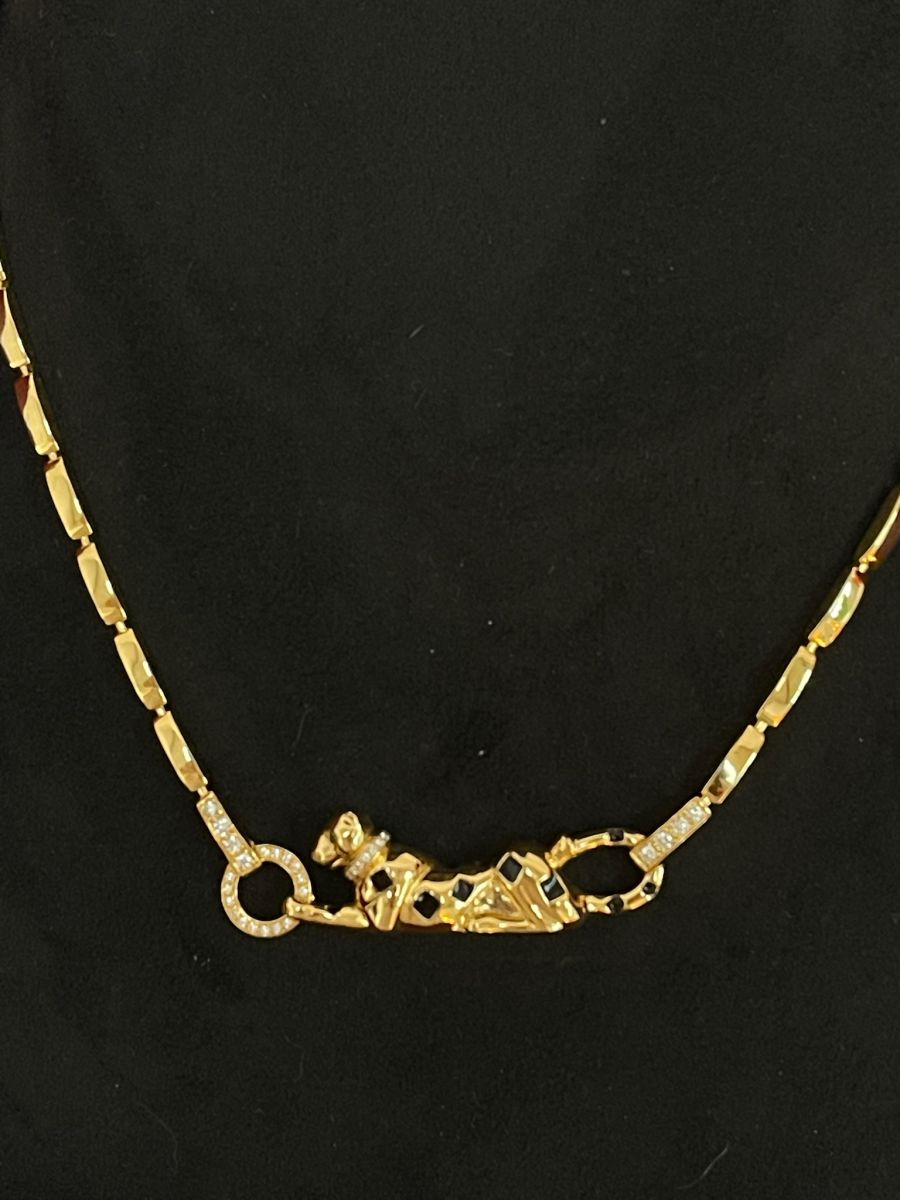 Cartier Panthere De Cartier Pendant Yellow Gold with Diamonds - Image 2